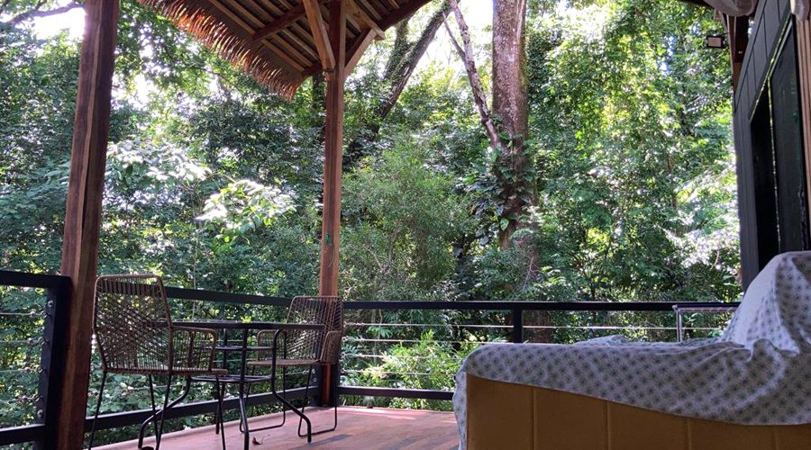 Costa Rica - Guanacaste - Pninsule Nicoya - Samara - Pura Natural - Le bungalow - La terrasse