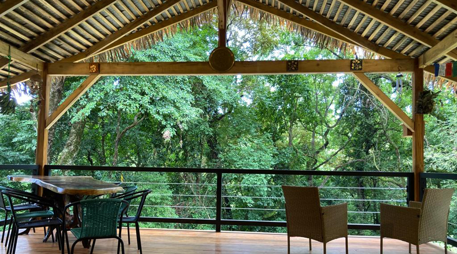 Costa Rica - Guanacaste - Pninsule Nicoya - Samara - Pura Natural - La terrasse de la maison principale