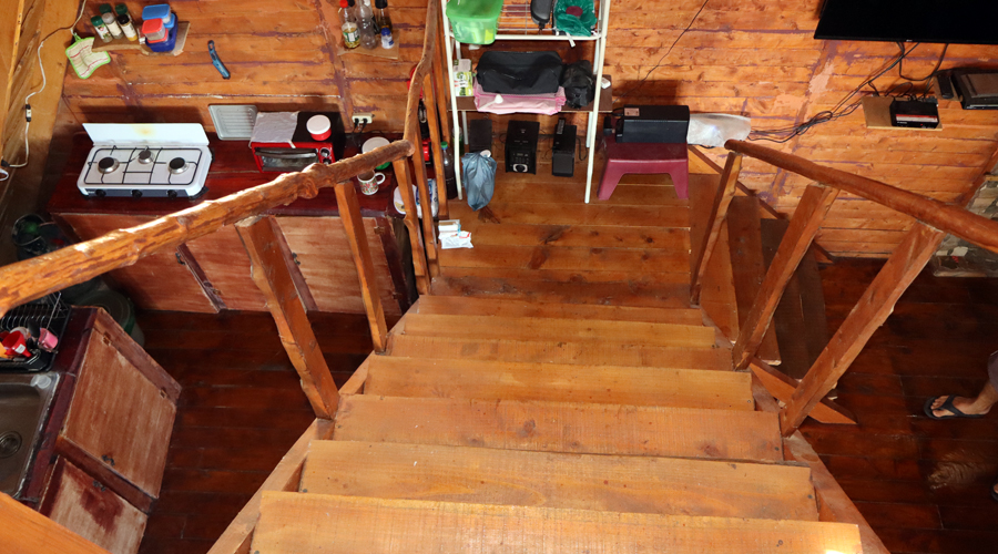 Costa Rica, Province de San Jose, San Isidro de El General, Chalet Refuge - Escalier