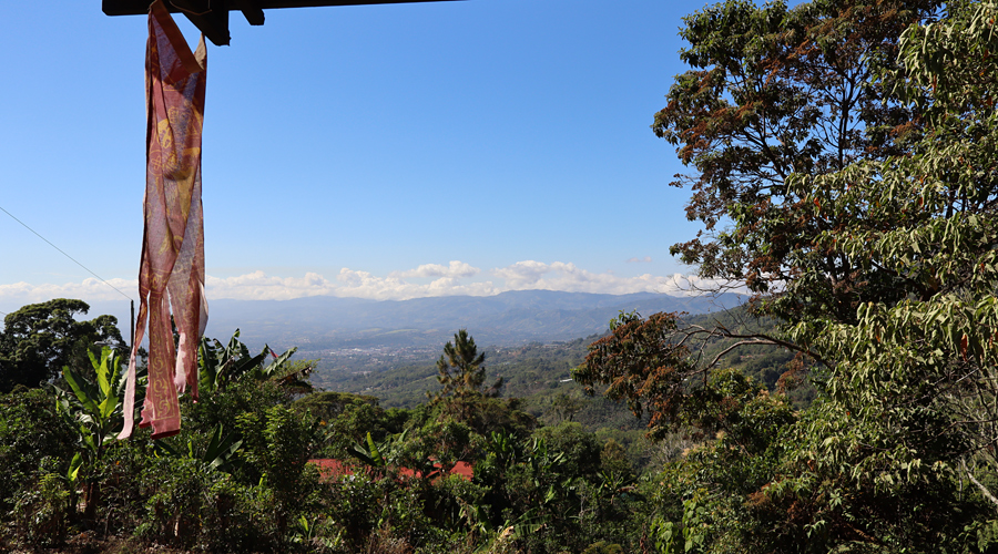 Costa Rica, Province de San Jose, San Isidro de El General, Chalet Refuge - Vue valle en contrebas