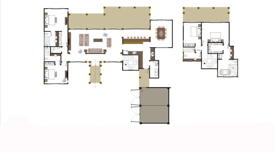 Plan intrieur de la villa