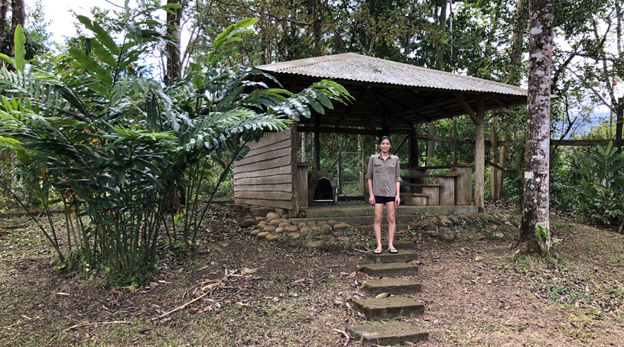 Costa Rica - Bijagua - Finca La Cabaa - Lenclos de 400 m et la Maison des chiens