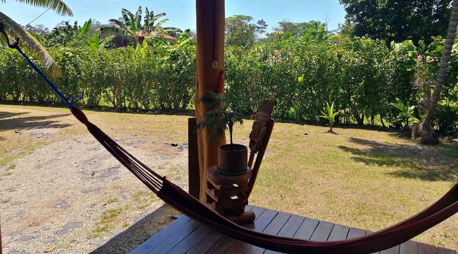 Costa Rica - Cte Carabe - Casa Tipica - Terrasse - Vue 2