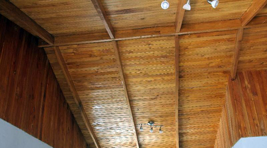 Costa Rica - Guanacaste - Carillo - Casa ML - Dtail du plafond en bois