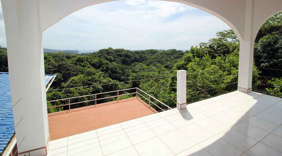 Costa Rica - Guanacaste - Samara - Villa Techo Azul - Balcon de la maison principale - Vue 2