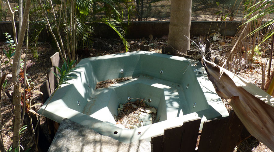 Le jacuzzi,  l'extrieur